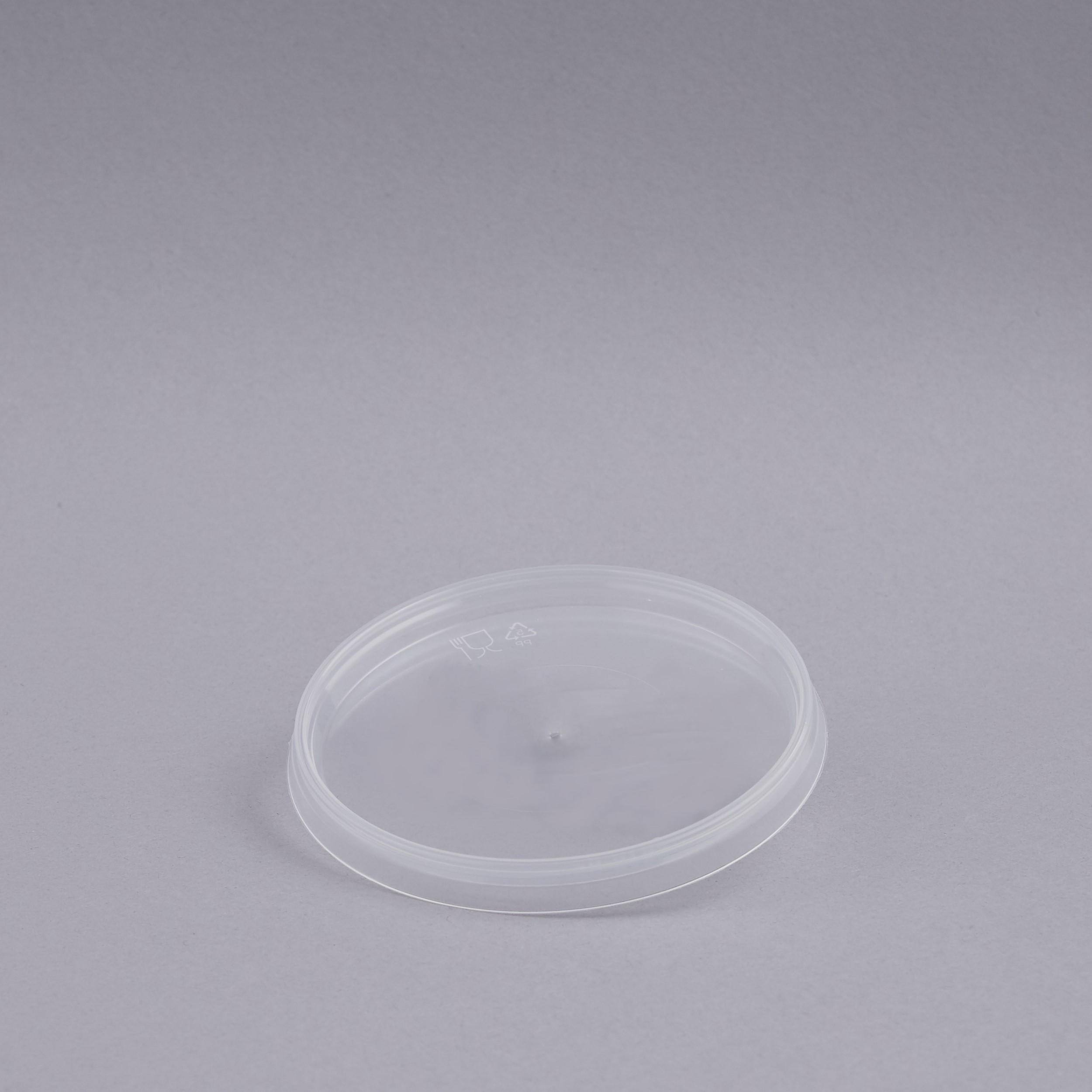 Lid for jar at 565 ml clear PP